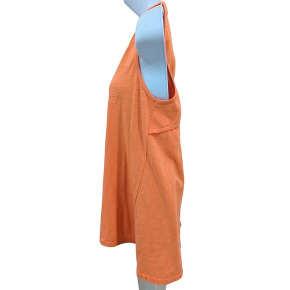 Fresh Produce Top Womens Small Tank Orange Peekaboo Bright Boho Cotton USA - Picture 5 of 10